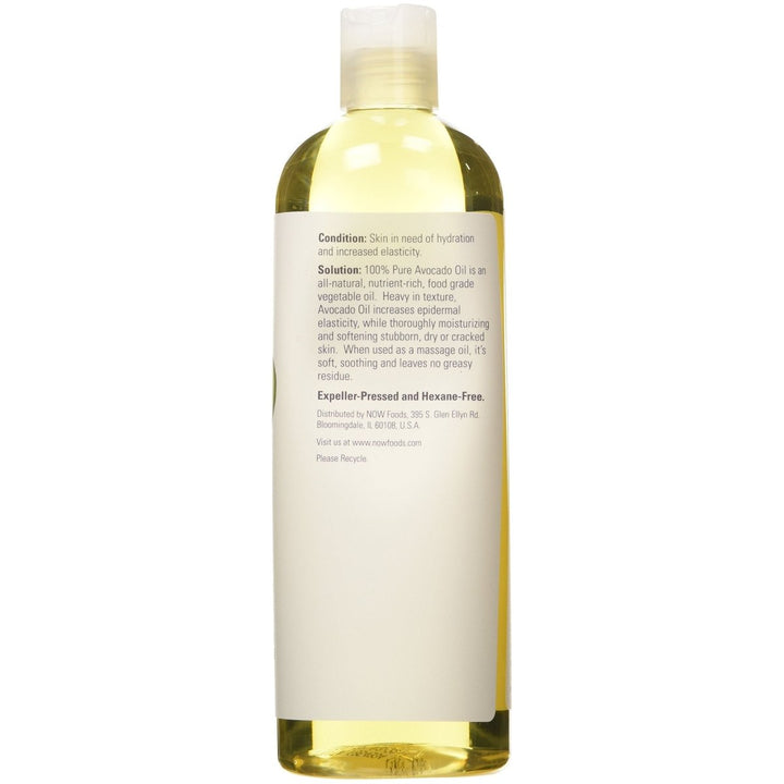 Now Solutions Avocado Oil 16 Oz - 7678 - The Oasis of Health
