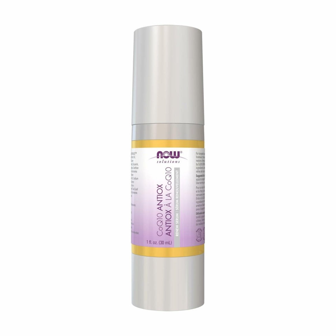 NOW Solutions, CoQ10 Antioxidant Serum, with Clinically Tested REVINAGE™ for Collagen Support, Visible Firming, 1 - Ounce - The Oasis of Health