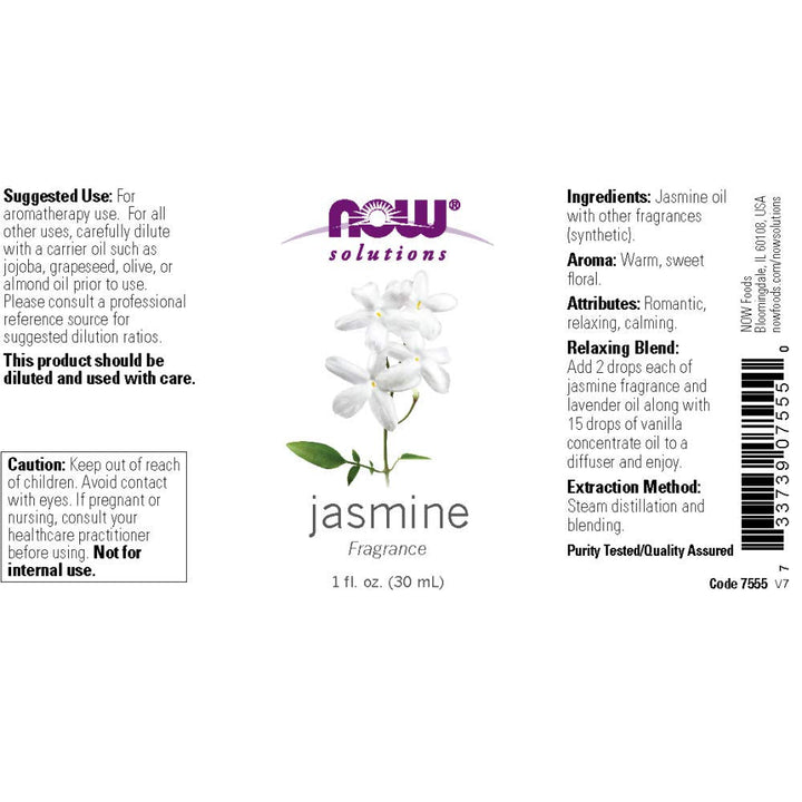 Now Solutions Jasmine Fragrance Oil 1oz - 7555 - The Oasis of Health