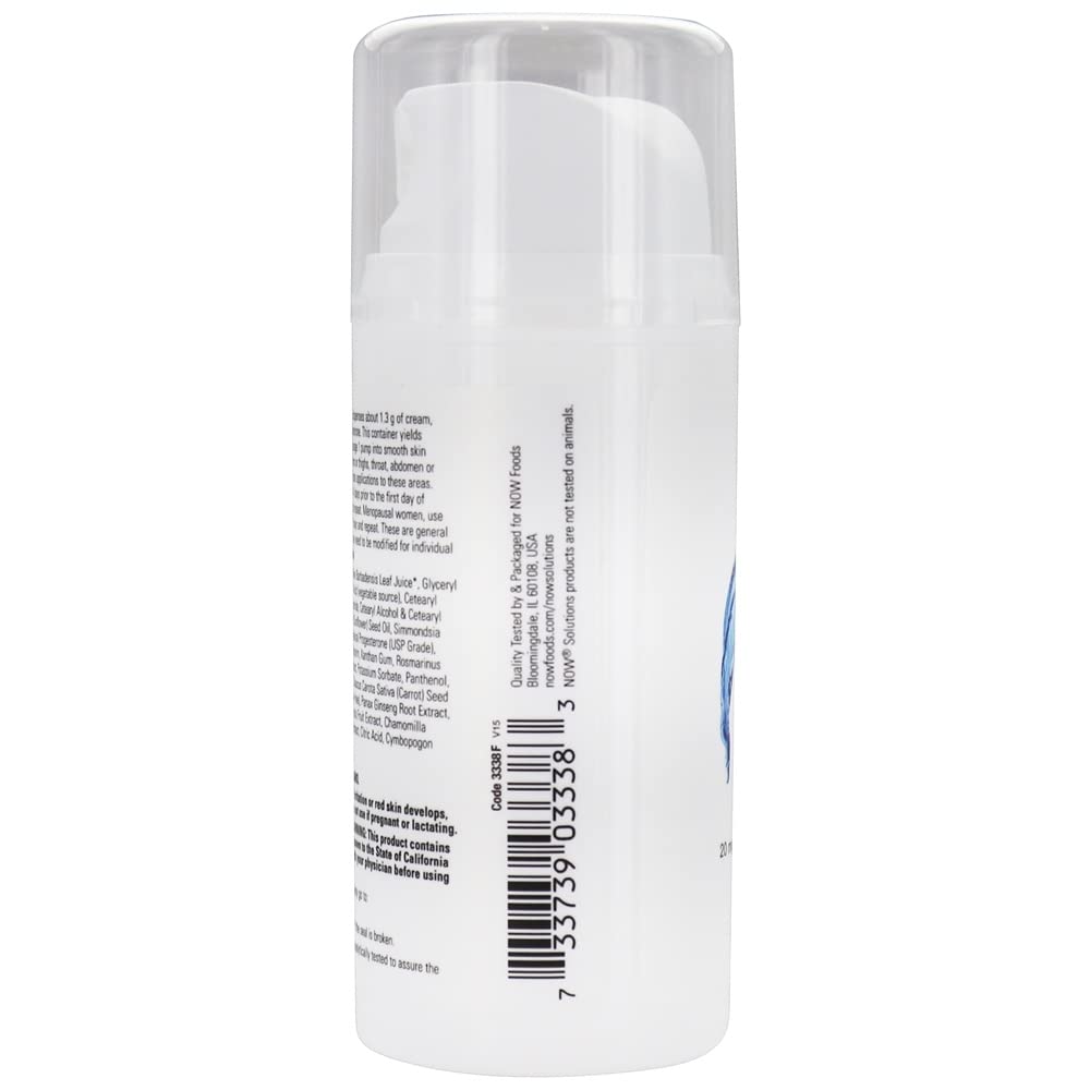 Now Solutions Natural Progesterone Balancing Skin Cream Unscented 3oz - 3338 - The Oasis of Health