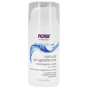 Now Solutions Natural Progesterone Balancing Skin Cream Unscented 3oz - 3338 - The Oasis of Health