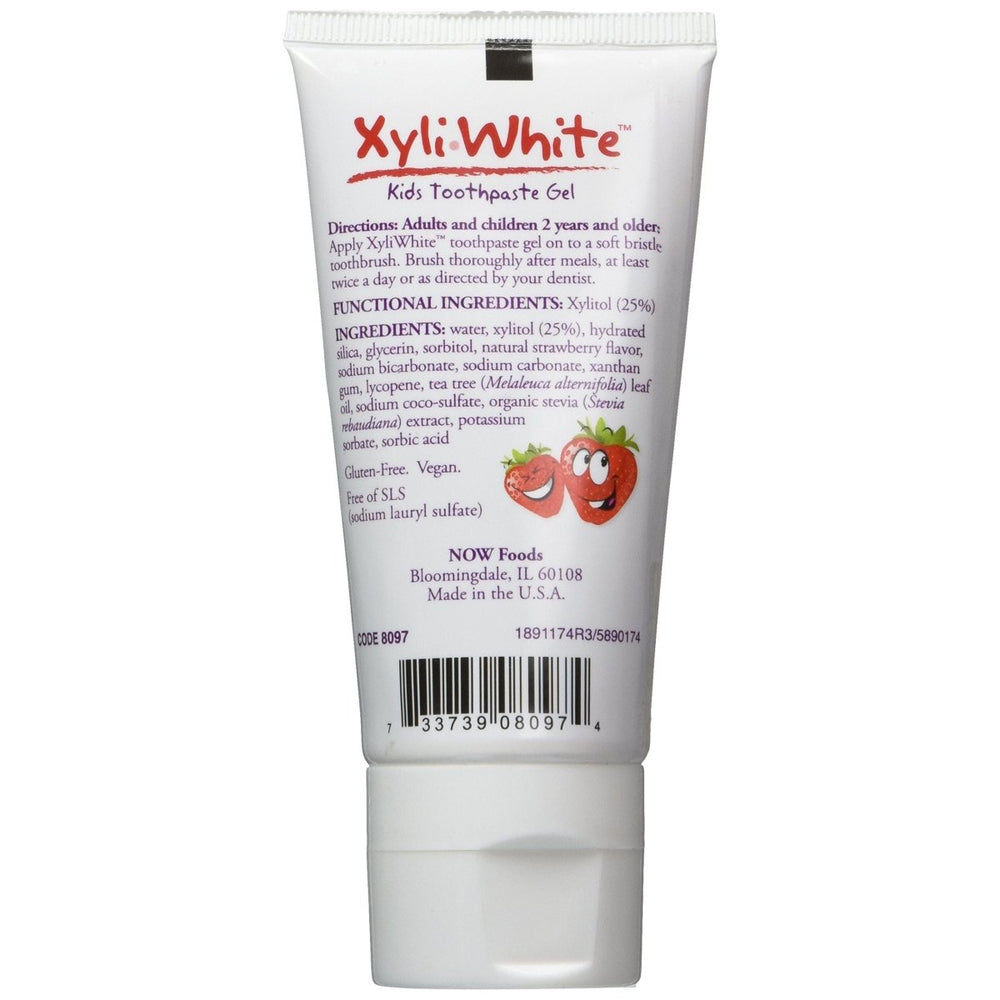 Now Solutions Xyliwhite Strawberry Splash Toothpaste Gel for Kids - 8097 - The Oasis of Health