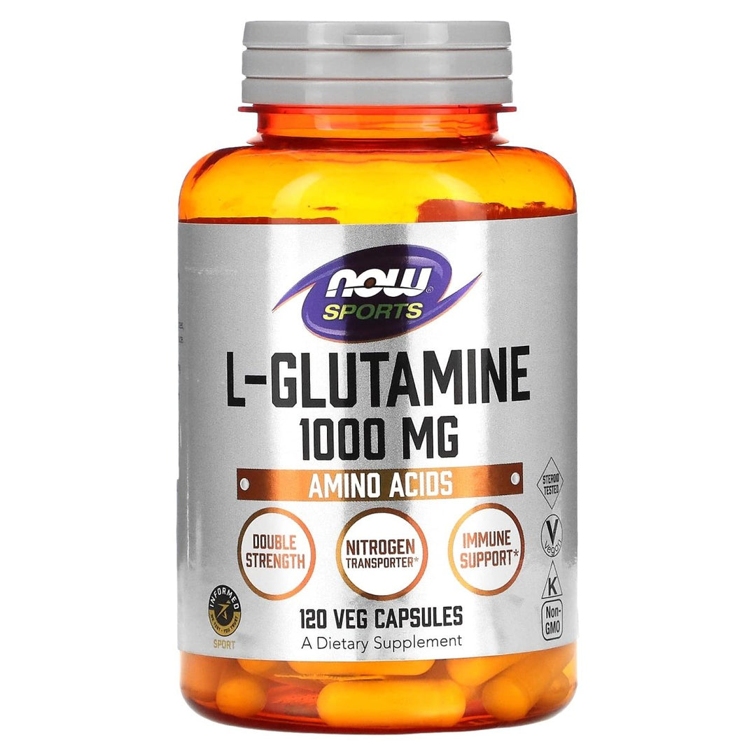Now Sports L - Glutamine Double Strength 1000 mg 120 Vcaps - 0094 - The Oasis of Health