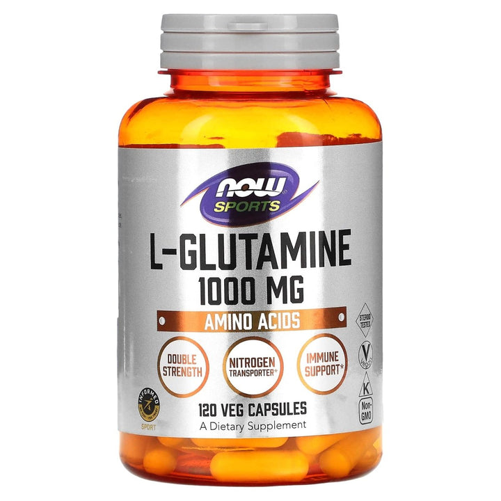 Now Sports L - Glutamine Double Strength 1000 mg 120 Vcaps - 0094 - The Oasis of Health