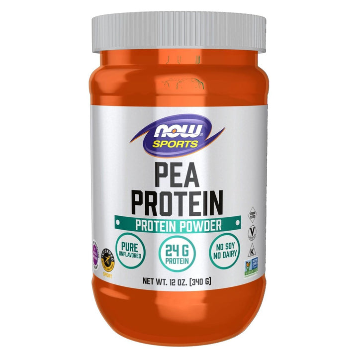 Now Sports Pea Protein Pure Unflavored Powder 12 oz - 2132 - The Oasis of Health