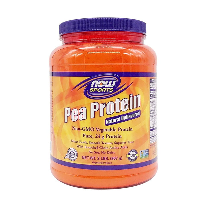 Now Sports Pea Protein Pure Unflavored Powder 2 Pounds - 2135 - The Oasis of Health
