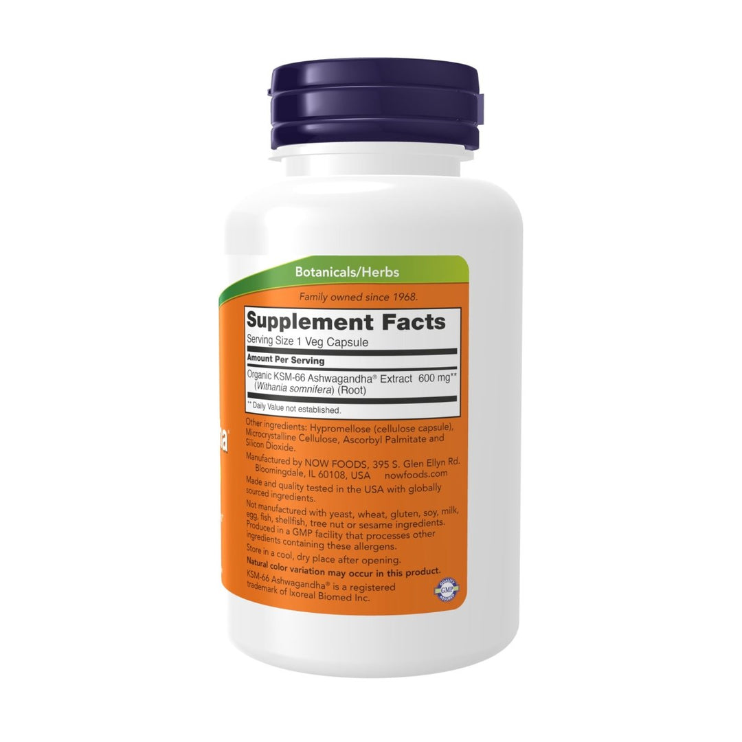 NOW Supplements, KSM - 66 Ashwagandha?, Stress and Sleep Support, 90 Veg Capsules - The Oasis of Health
