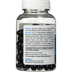 NuMedica CoQ - Clear 100 Ubiquinone 120 Softgel - The Oasis of Health
