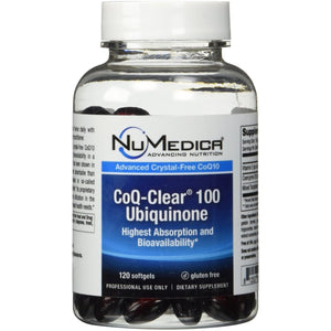 NuMedica CoQ - Clear 100 Ubiquinone 120 Softgel - The Oasis of Health