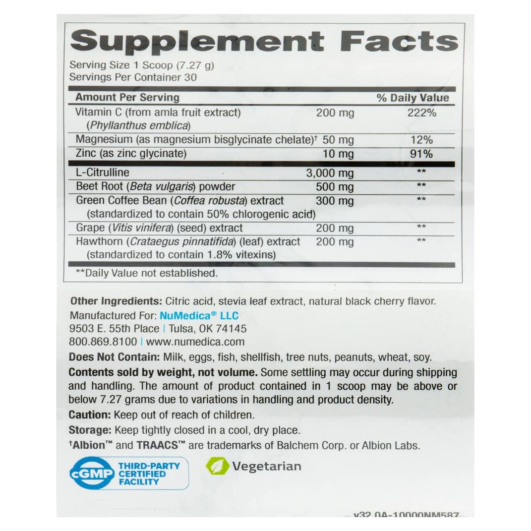 NuMedica NOVA (Nitric Oxide Vascular Assist) Complete Monk Fruit - 7.69 oz (218.04 Grams). Boosts Nitric Oxide Production for Enhanced Circulation in Men & Women. - The Oasis of Health