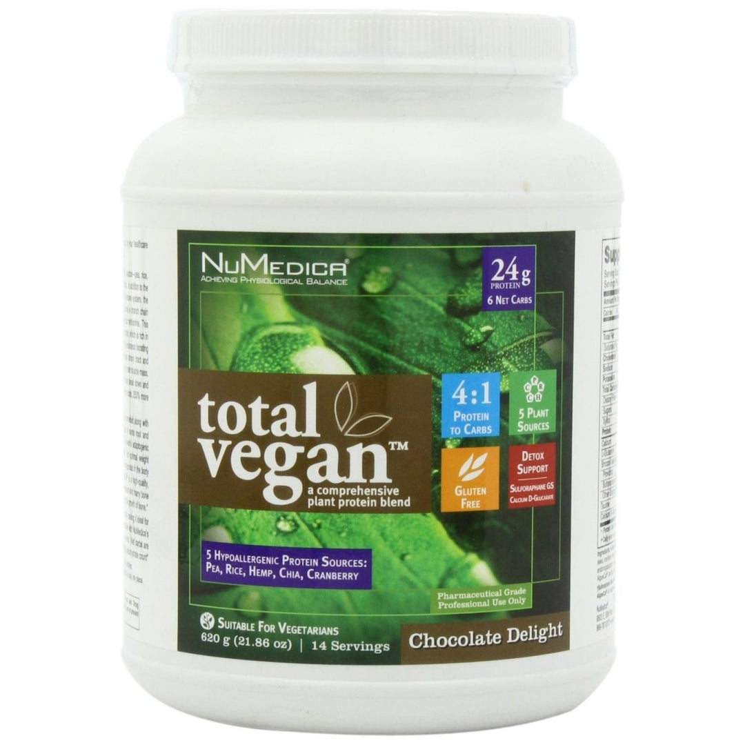 NuMedica - Total Vegan Chocolate Delight 21.86 Ounce - 14 Servings - The Oasis of Health