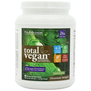 NuMedica - Total Vegan Chocolate Delight 21.86 Ounce - 14 Servings - The Oasis of Health