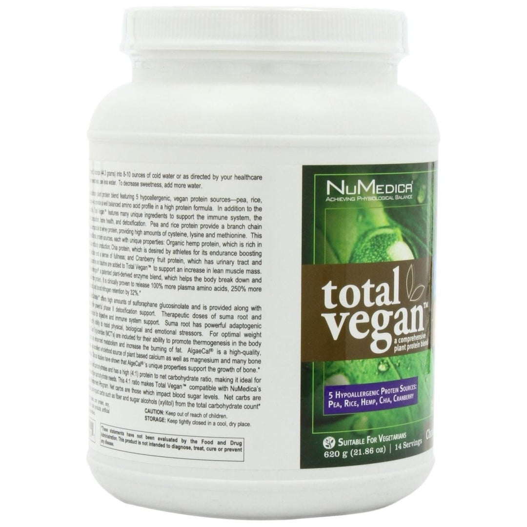 NuMedica - Total Vegan Chocolate Delight 21.86 Ounce - 14 Servings - The Oasis of Health
