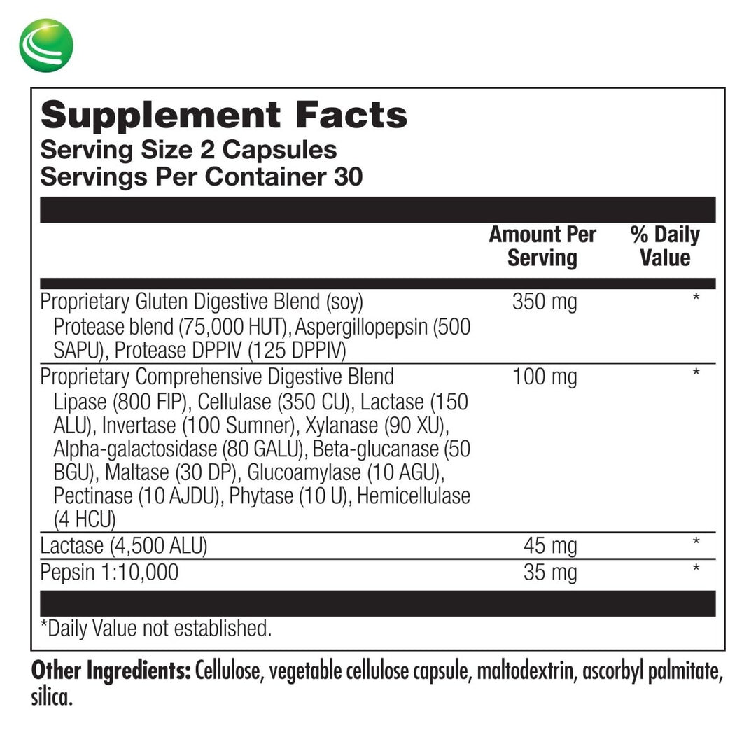 Nutra BioGenesis - AllerDigest - Targeted Digestive Enzyme Support with DPP - IV, Lactase & Pepsin - Gluten Free - 60 Capsules - The Oasis of Health