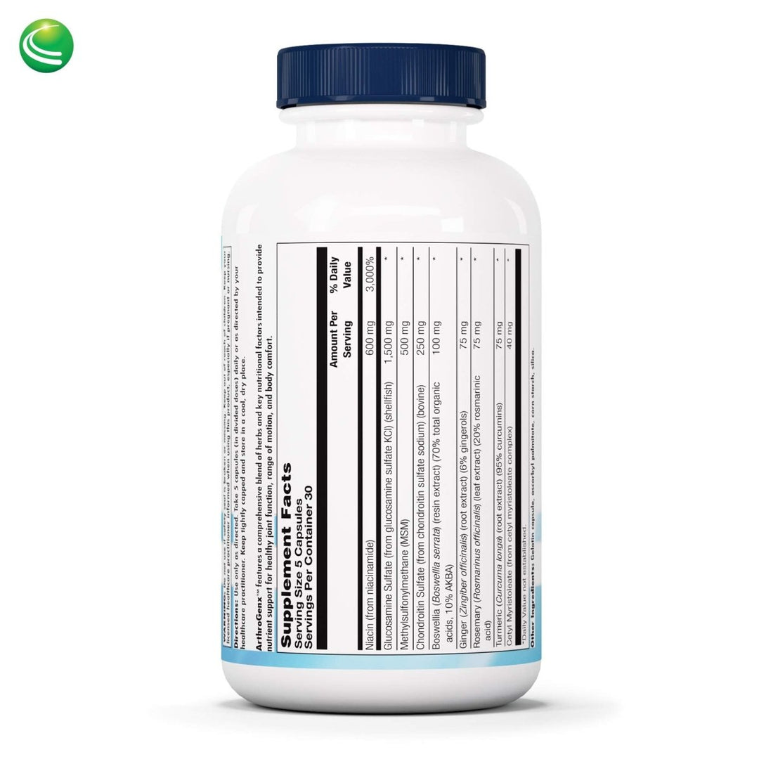 Nutra BioGenesis ArthroGenx 150 Capsules (38755) - The Oasis of Health