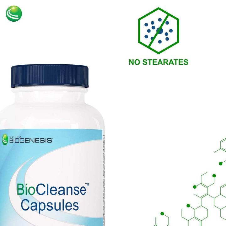 Nutra BioGenesis - BioCleanse Capsules - Milk Thistle, N - Acetyl - L - Cysteine & MSM for Liver Support - 120 Capsules - The Oasis of Health