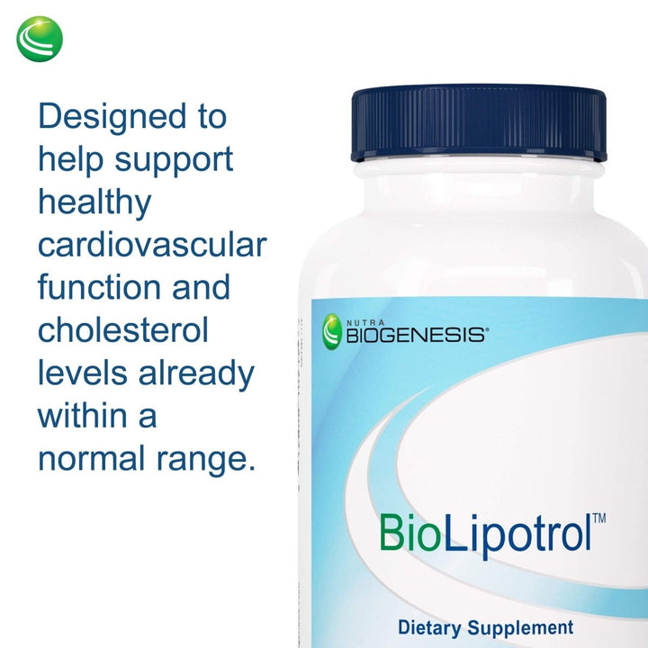 Nutra BioGenesis BioLipotrol - Heart Health and Cholesterol Support - 60 Capsules - The Oasis of Health