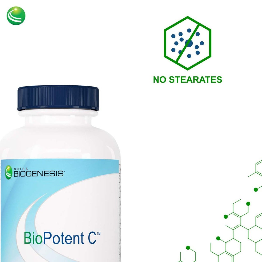 Nutra BioGenesis - BioPotent C - Vitamin C and Lemon Bioflavonoids for Immune, Musculoskeletal and Antioxidant Support - 135 Capsules - The Oasis of Health