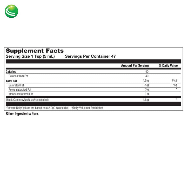 Nutra BioGenesis - Black Seed Oil - Black Cumin Seed Extract - Vegan, Gluten Free, Non - GMO - 8 Fluid Ounces - The Oasis of Health