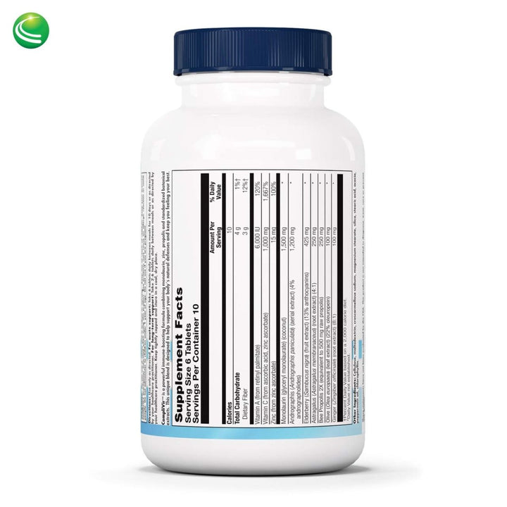 Nutra BioGenesis - CompliVir - Monolaurin, Zinc, Propolis Blend - Gluten Free - 60 Tablets - The Oasis of Health