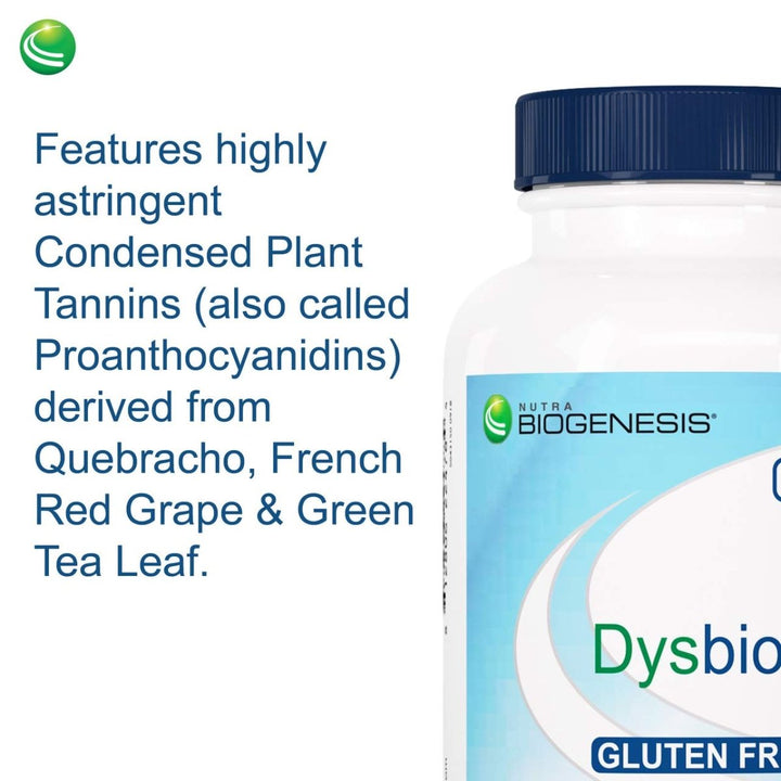 Nutra BioGenesis - DysbioX - Intestinal Support - Vegan, Gluten Free, Non - GMO - 60 Capsules - The Oasis of Health