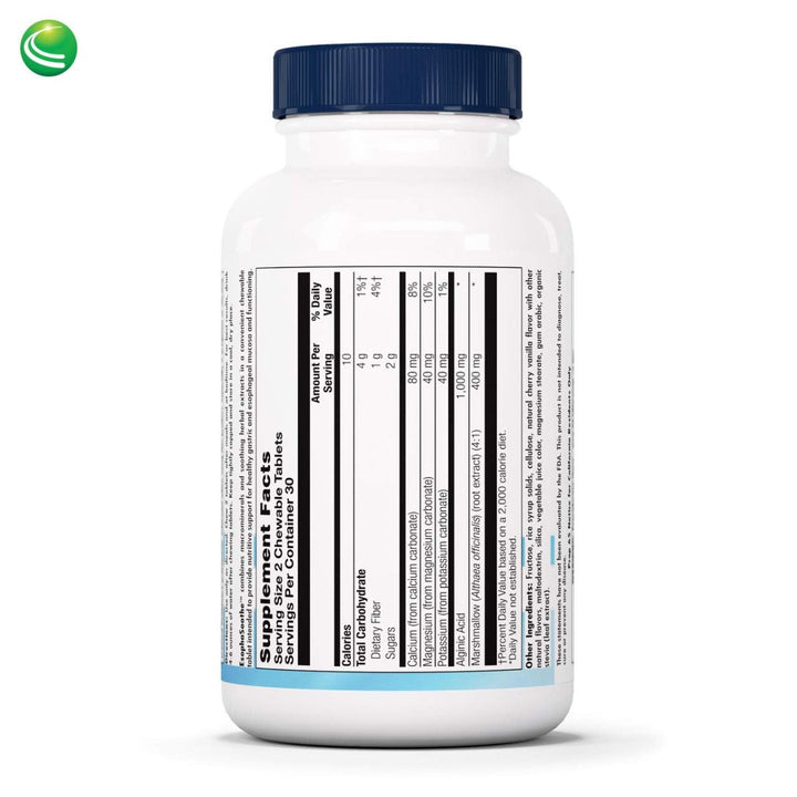 Nutra BioGenesis - EsophaSoothe Chewable Tablets - Cherry Vanilla Flavor, Gluten Free - 60 Chewable Tablets - The Oasis of Health