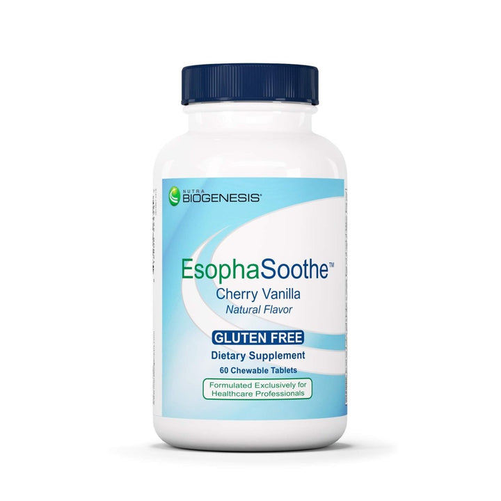 Nutra BioGenesis - EsophaSoothe Chewable Tablets - Cherry Vanilla Flavor, Gluten Free - 60 Chewable Tablets - The Oasis of Health