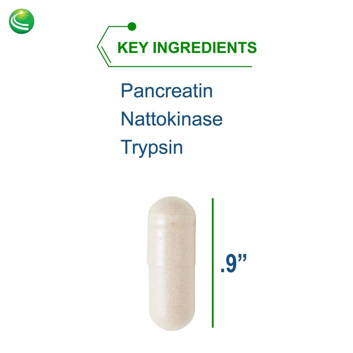 Nutra BioGenesis - InflamaZyme - Pancreatin, Nattokinase and Trypsin to Help Support Healthy Immune Response, Joints and GI Tract - Gluten Free - 90 Capsules - The Oasis of Health