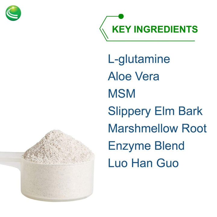 Nutra BioGenesis - Intestinal Support Complex - Slippery Elm, DGL, Marshmallow & L - Glutamine for Intestinal Support - Gluten Free, Vegan, Non - GMO - 160 g - The Oasis of Health