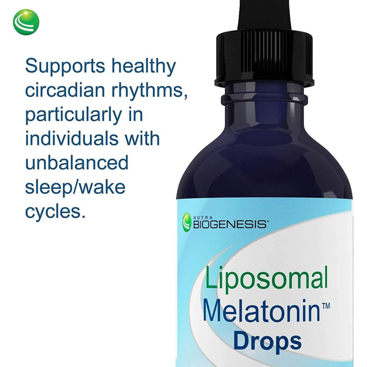 Nutra BioGenesis - Liposomal Melatonin - Melatonin and Vitamin B6 for Sleep Support - Liquid, Non - Habit Forming, Gluten Free - 2 Ounce - The Oasis of Health