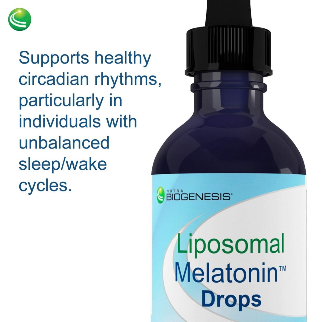 Nutra BioGenesis - Liposomal Melatonin - Melatonin and Vitamin B6 for Sleep Support - Liquid, Non - Habit Forming, Gluten Free - 2 Ounce - The Oasis of Health