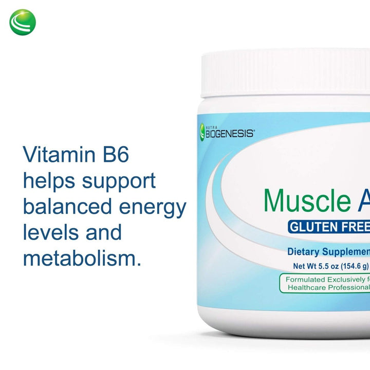 Nutra BioGenesis - Muscle Aid - Malic Acid, B Vitamins, Amino Acids and Electrolytes for Cellular Energy & Muscle Support - Gluten Free - 153 g - The Oasis of Health