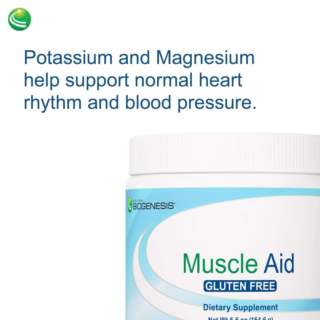 Nutra BioGenesis - Muscle Aid - Malic Acid, B Vitamins, Amino Acids and Electrolytes for Cellular Energy & Muscle Support - Gluten Free - 153 g - The Oasis of Health