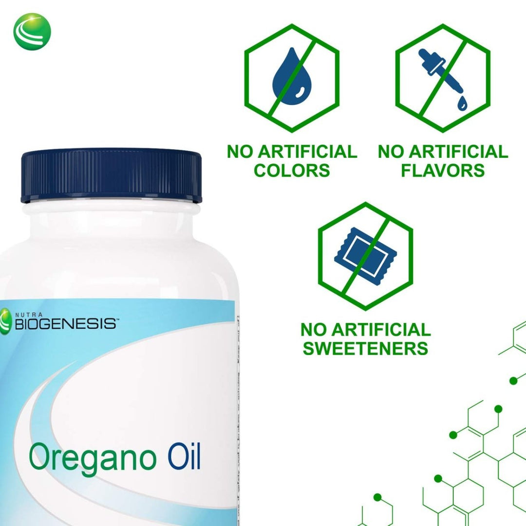 Nutra BioGenesis - Oregano Oil - Breathing and Digestive Support - 120 Capsules 10262 - The Oasis of Health