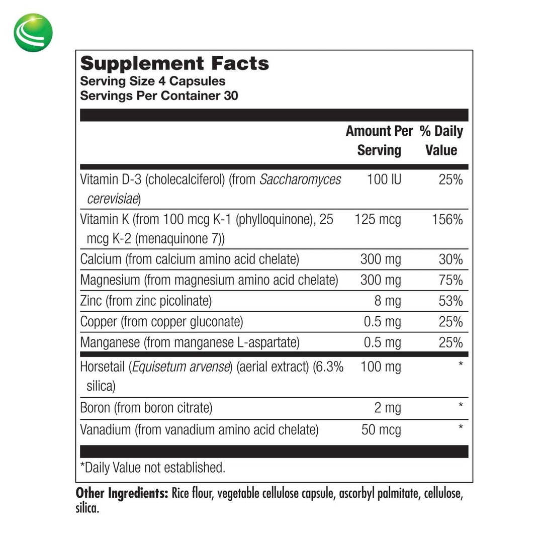 Nutra BioGenesis - Osteogenesis - Calcium, Magnesium, Vitamin D and Vitamin K for Bone Strength and Support - 120 Capsules - The Oasis of Health