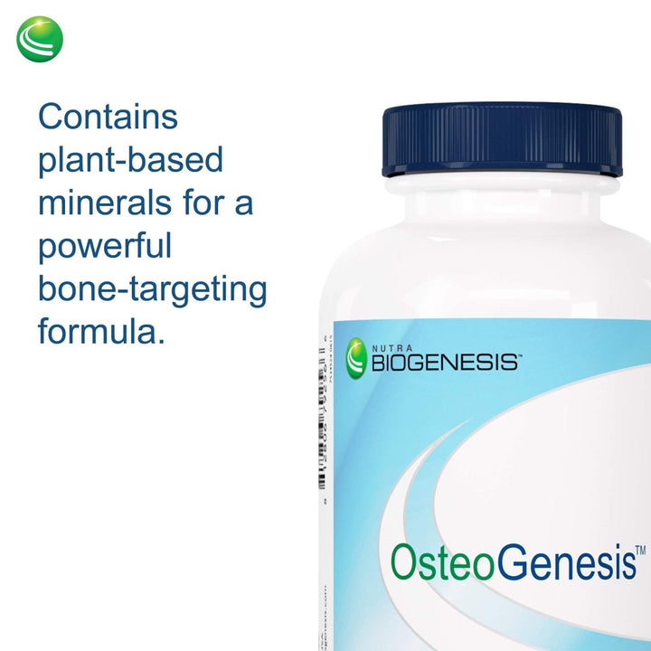 Nutra BioGenesis - Osteogenesis - Calcium, Magnesium, Vitamin D and Vitamin K for Bone Strength and Support - 120 Capsules - The Oasis of Health