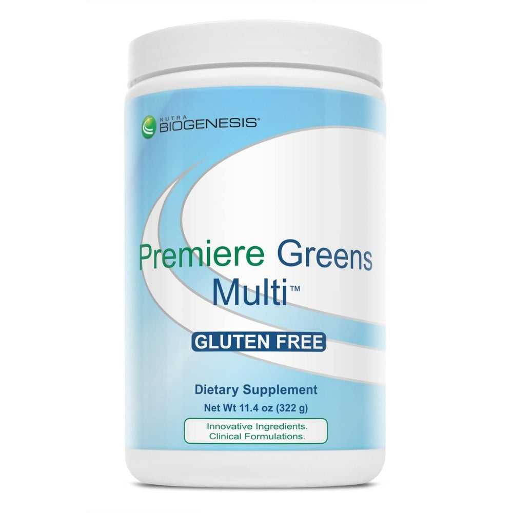 Nutra BioGenesis - Premiere Greens Multi - Superfood Protein, Fiber, Antioxidant, and Essential Nutrient Powder Supplement - 322 g - The Oasis of Health