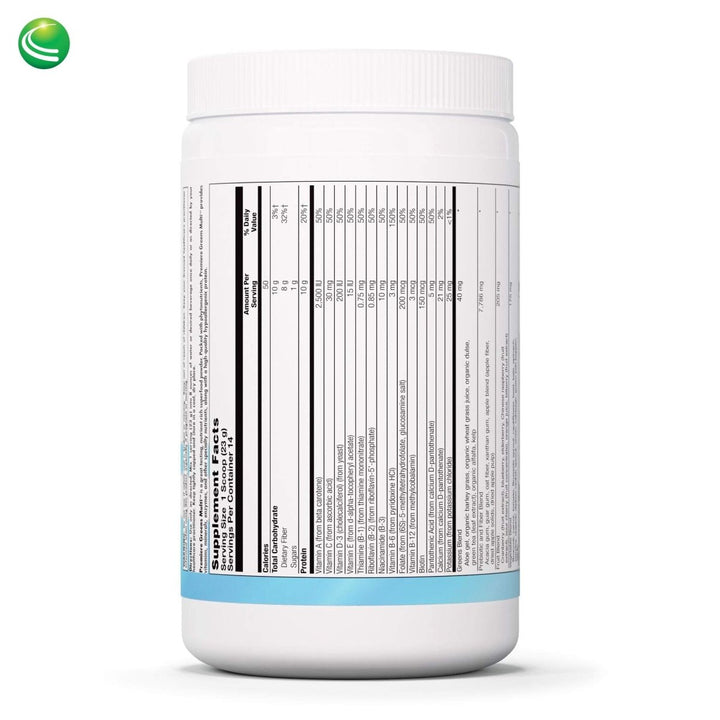 Nutra BioGenesis - Premiere Greens Multi - Superfood Protein, Fiber, Antioxidant, and Essential Nutrient Powder Supplement - 322 g - The Oasis of Health