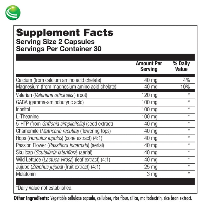 Nutra Biogenesis Sleep Factors 60 Capsules 57653 - The Oasis of Health