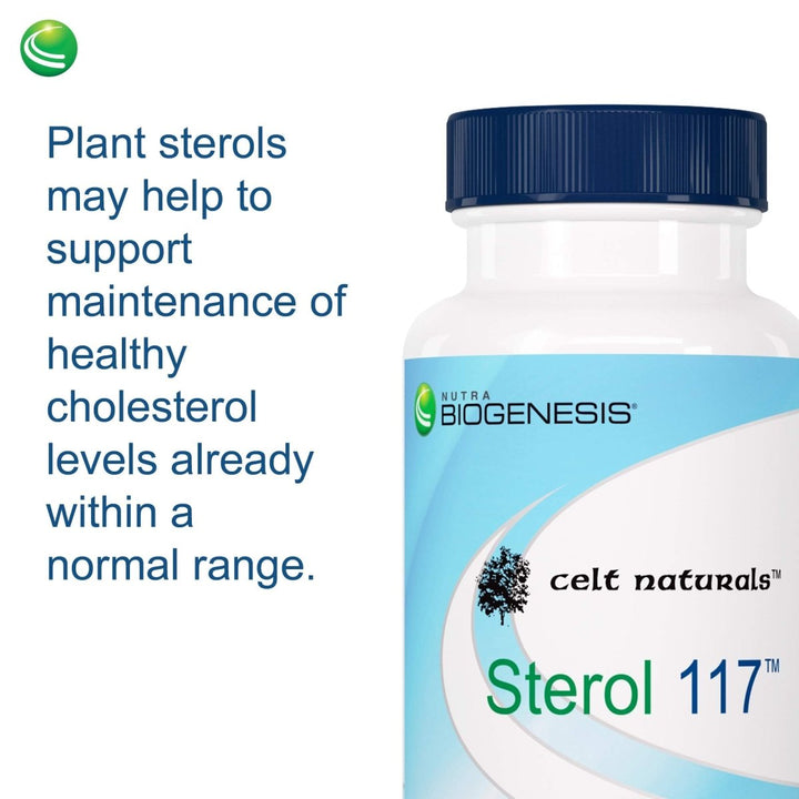 Nutra BioGenesis - Sterol 117 - Plant Sterols and Pine Bark Extract to Help Support Immunity, Urinary Tract Health and Cholesterol Already Within Normal Range - 30 Capsules - The Oasis of Health