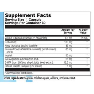 Nutra BioGenesis - Stress Factors - Vitamin B6, Lithium and GABA to Help Support Stress Response and Neurotransmitter Health - 60 Capsules - The Oasis of Health