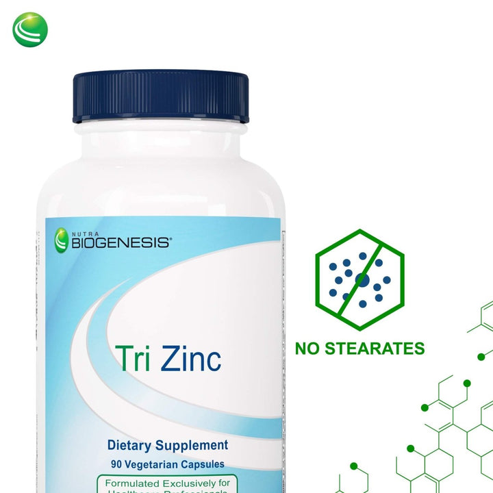 Nutra BioGenesis Tri Zinc - Digestion and Immune Health Support - 90 Capsules - The Oasis of Health