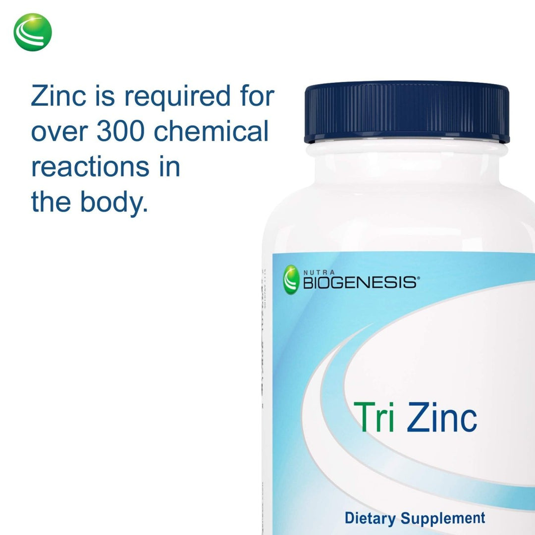 Nutra BioGenesis Tri Zinc - Digestion and Immune Health Support - 90 Capsules - The Oasis of Health