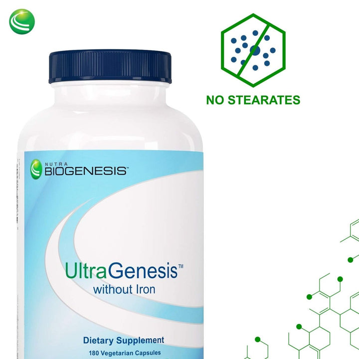 Nutra BioGenesis - Ultra Genesis Without Iron, 180 Capsules - The Oasis of Health