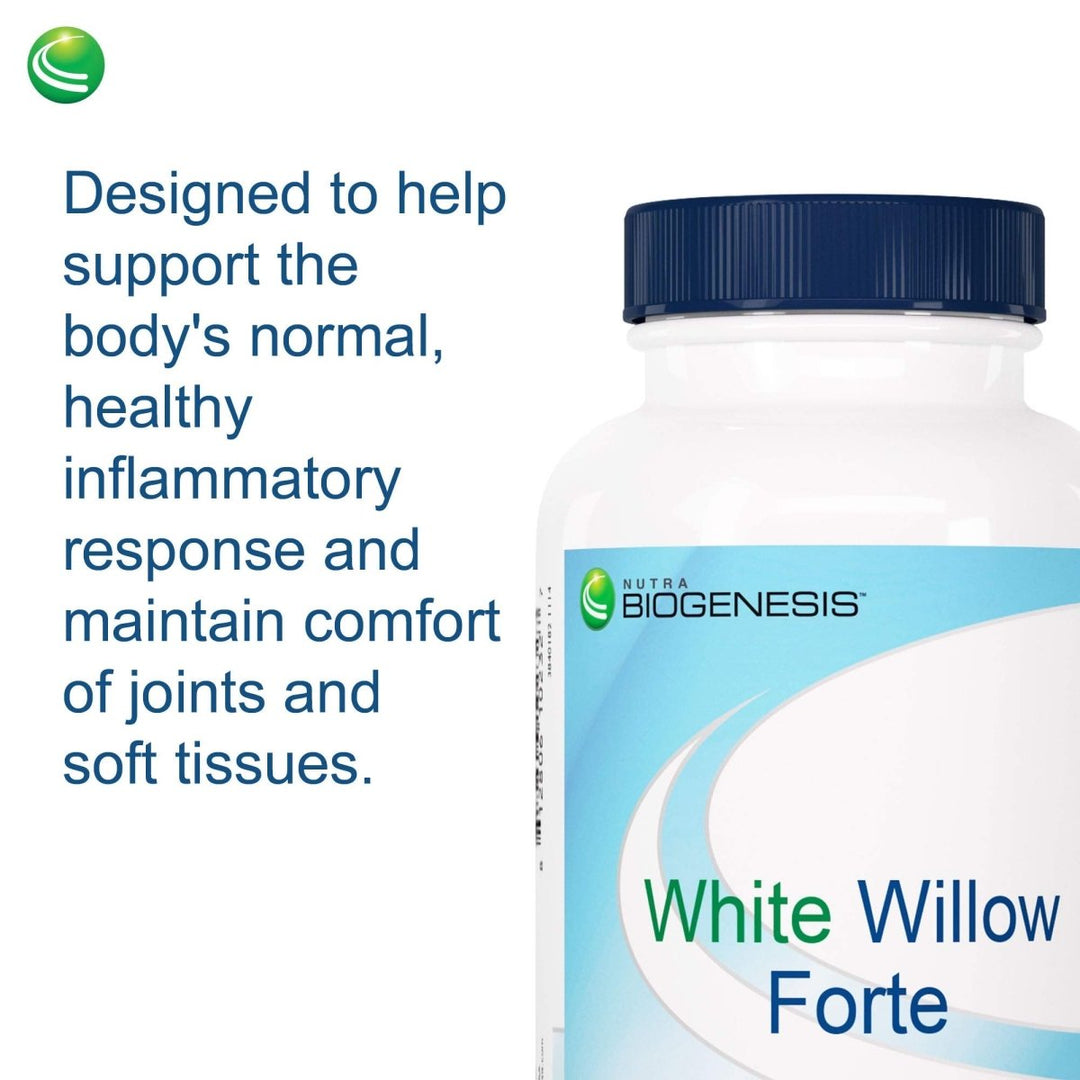 Nutra BioGenesis - White Willow Forte - 120 Capsules 01232 - The Oasis of Health