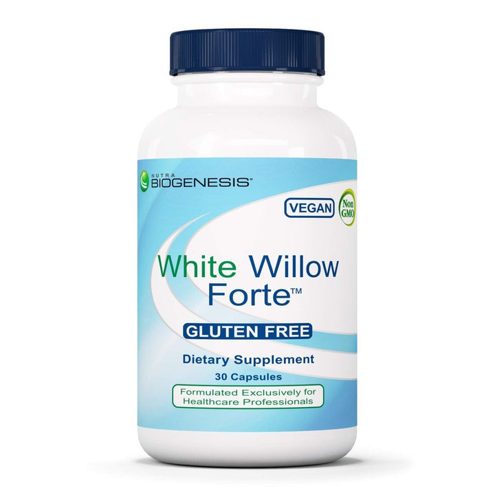 Nutra BioGenesis - White Willow Forte - White Willow Bark, Boswellia and Turmeric to Help Support Body Comfort and Cytokine Balance 10253 - 30 Capsules - The Oasis of Health
