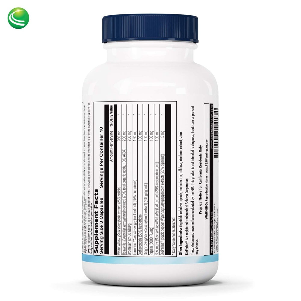 Nutra BioGenesis - White Willow Forte - White Willow Bark, Boswellia and Turmeric to Help Support Body Comfort and Cytokine Balance 10253 - 30 Capsules - The Oasis of Health