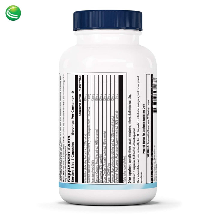 Nutra BioGenesis - White Willow Forte - White Willow Bark, Boswellia and Turmeric to Help Support Body Comfort and Cytokine Balance 10253 - 30 Capsules - The Oasis of Health