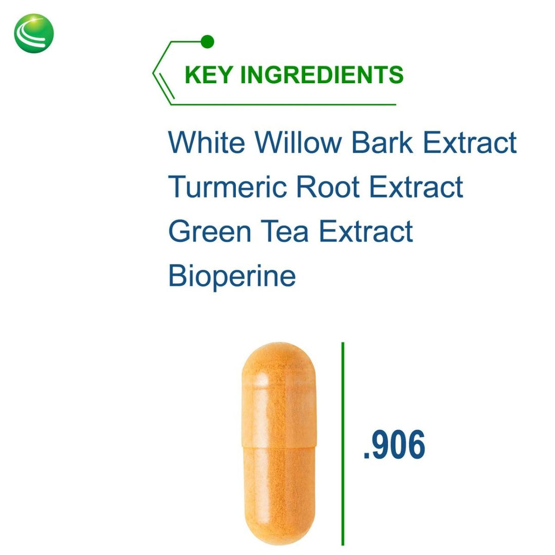 Nutra BioGenesis - White Willow Plus - White Willow Bark Extract, Caffeine, Curcumin and BioPerine to Help Support Body's Normal Response - Gluten Free, Vegan, Non - GMO - 60 Capsules - The Oasis of Health