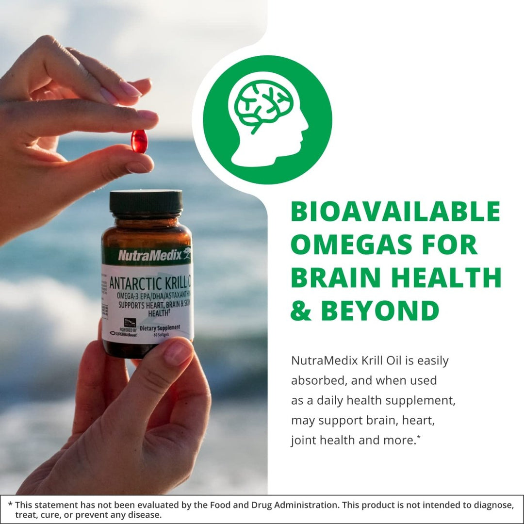 NutraMedix Antarctic Krill Oil 500mg - (60 Softgels) - The Oasis of Health